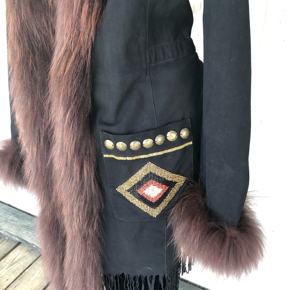 Double D Ranchwear Rainbird Jacket With Real Fur - Picture 2 of 10